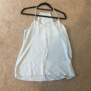 Baby blue spaghetti strap top